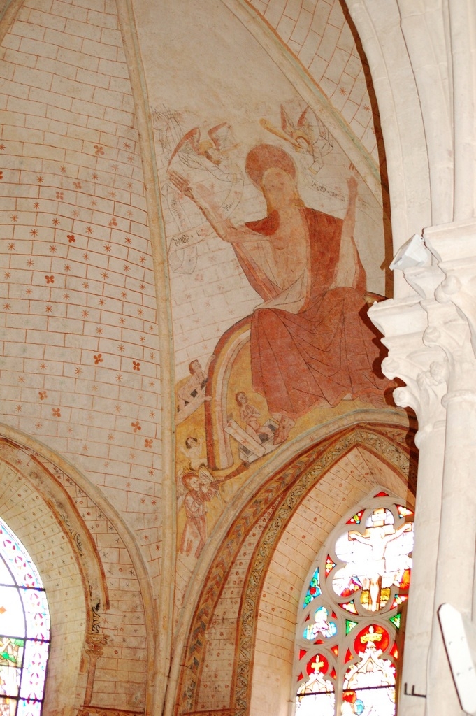 Fresquesdecourvetes recemment eglise ST Georges - Vivonne