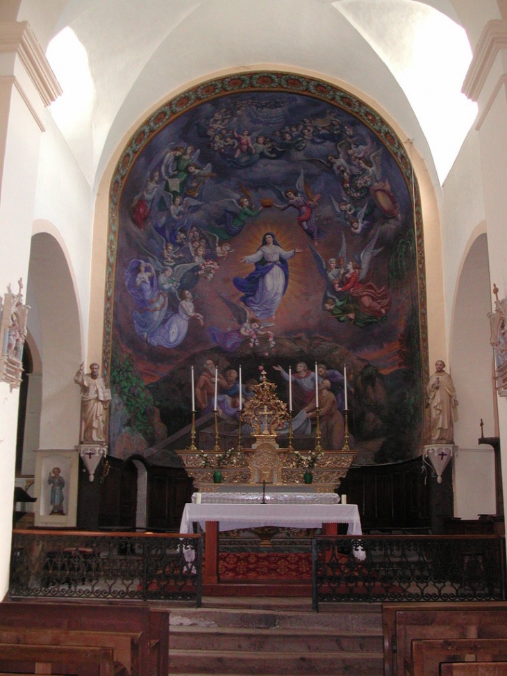 L'interieur de l'Eglise - Faucon-de-Barcelonnette