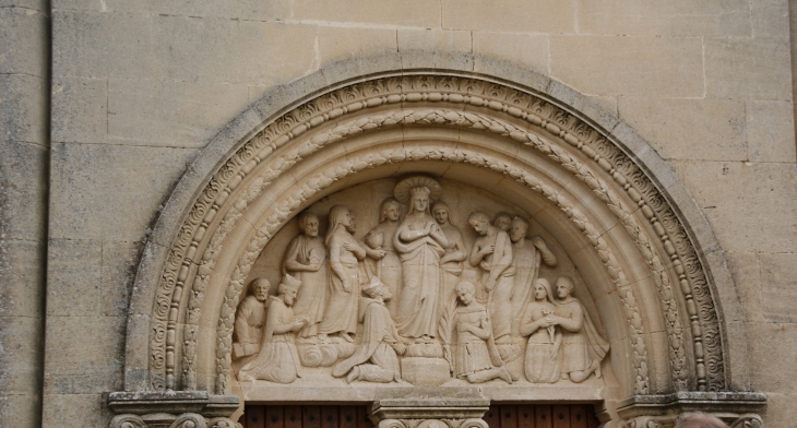 Chapelle-notre-dame-de-Provence (détail du Portail)  - Forcalquier