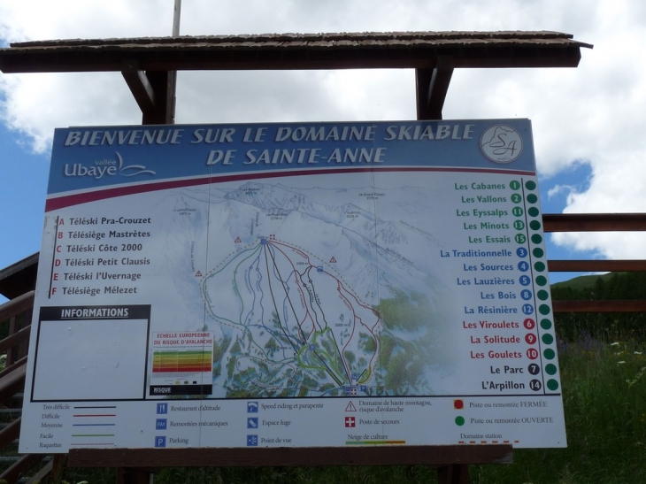 La station de ski de Sainte Anne - La Condamine-Châtelard