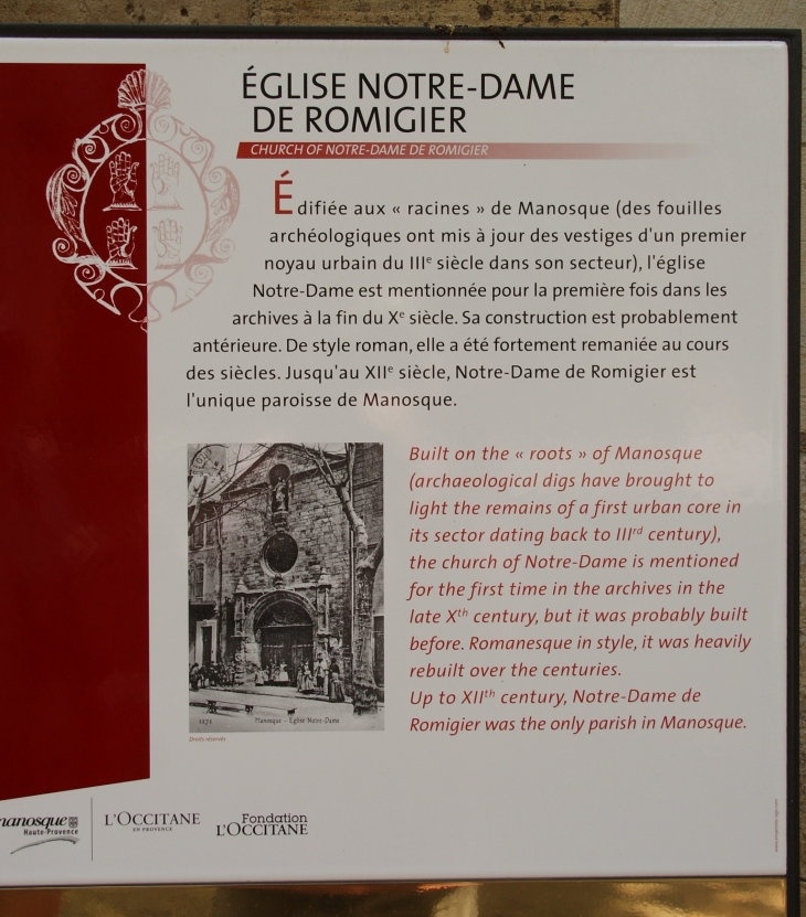 ,Notre-Dame de Romigier 10 Em Siècle - Manosque