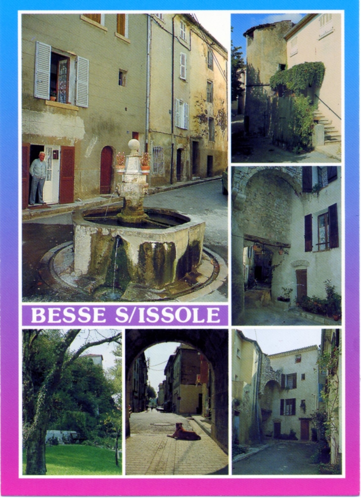 Le village vers 1990 (carte postale). - Besse-sur-Issole
