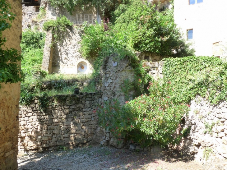 Fontaine dans le jardin des seigneurs - Cotignac