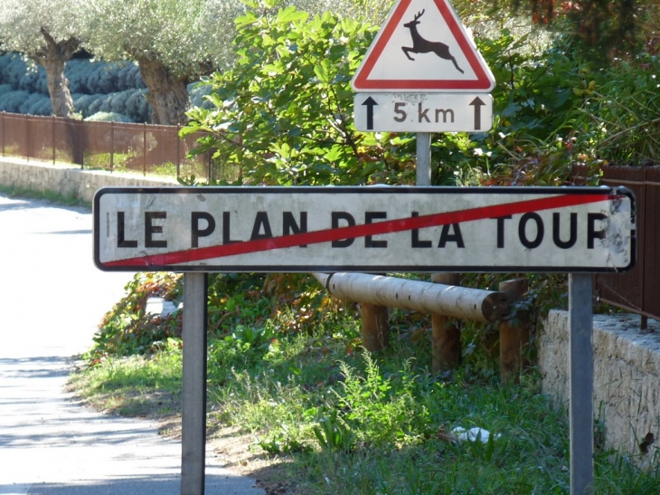 Départ de la commune - Plan-de-la-Tour