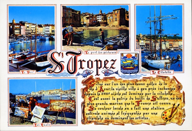 La Cote Varoise (carte postale). - Saint-Tropez