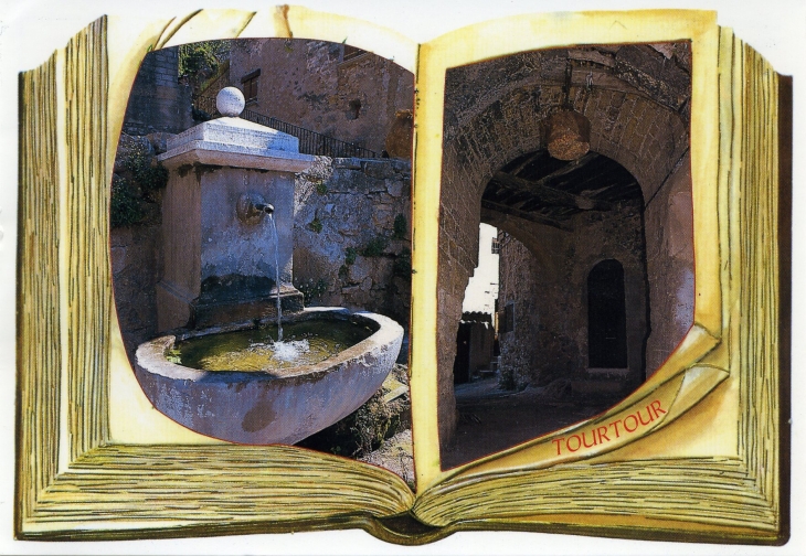 Village Provençal (carte postale de 1990) - Tourtour