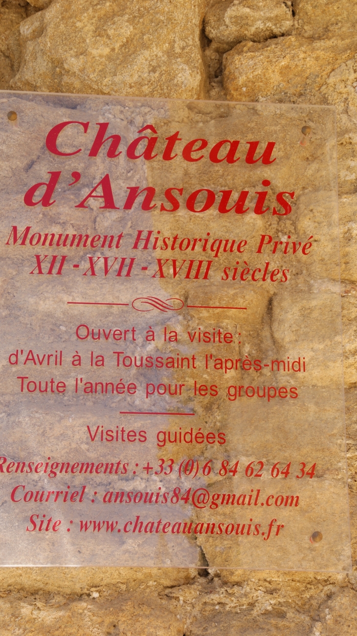    Château D'Ansouis