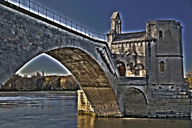 Photo HDR du Pont Saint Bénézet - Avignon