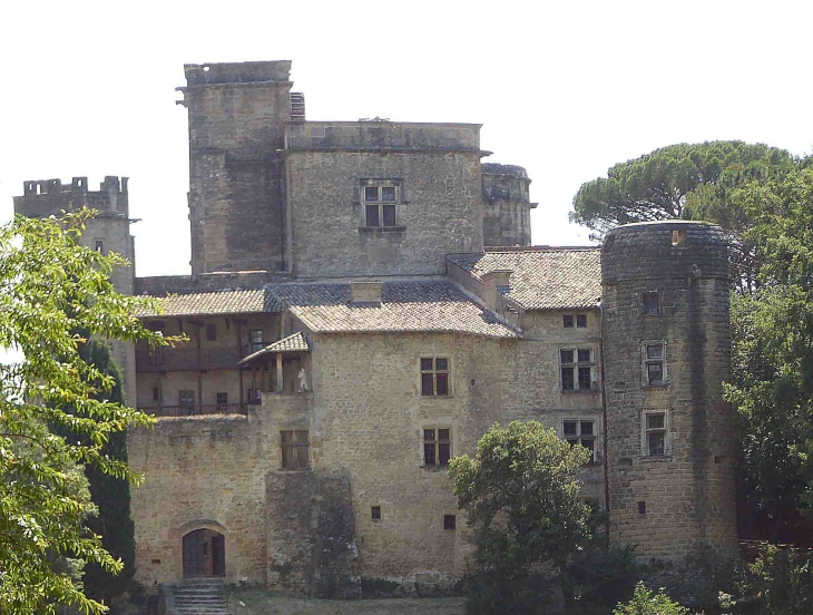 Vue sur l'arrière du château - Lourmarin