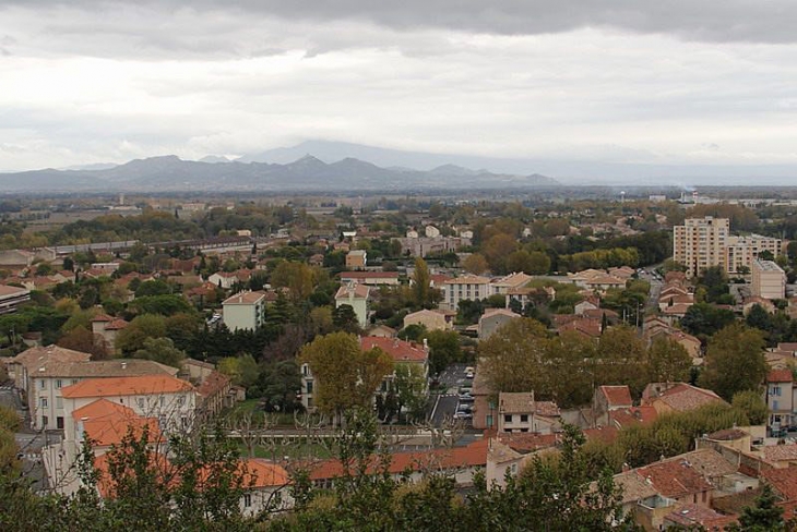 La ville vue de la colline Saint Eutrope - Orange
