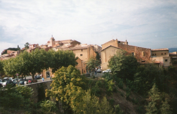 Vue sur le village - Roussillon