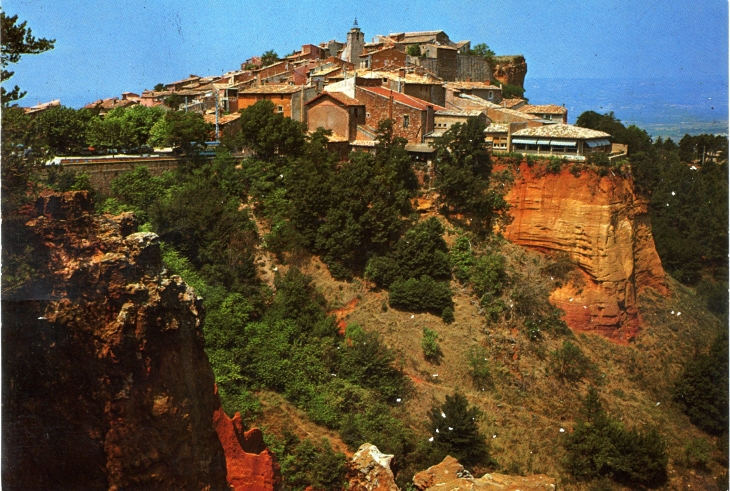 Vue générale (carte postale de 1970) - Roussillon