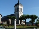 La fontaine et l'église de Brenod