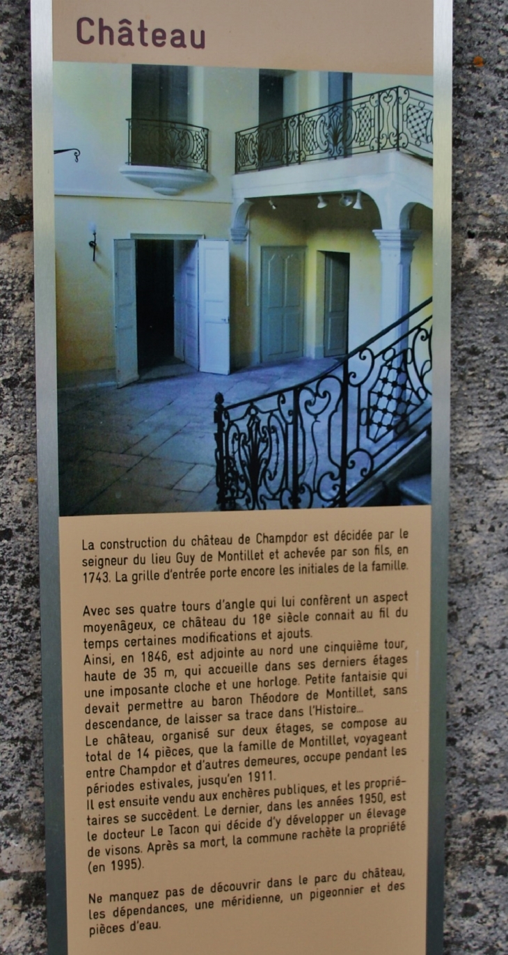 -/Château de Champdor 18 Em Siècle
