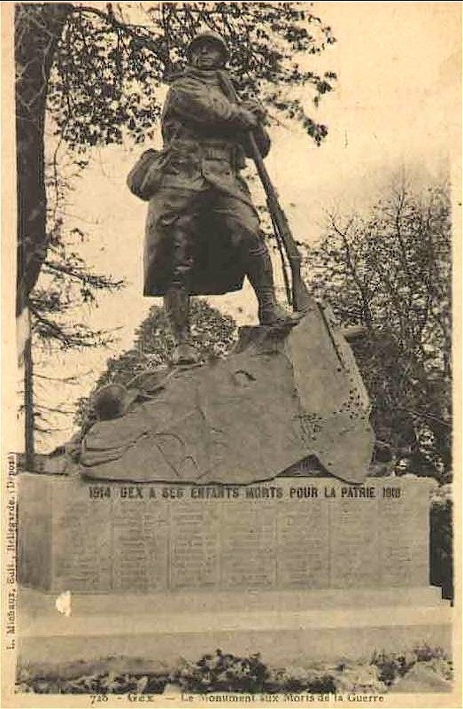 Ancien monuments aux morts de la guerre 1914-1918 - Gex