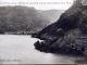 Bords du Lac, côté des grands Rochers et la Ville, vers 1920 (carte postale ancienne).