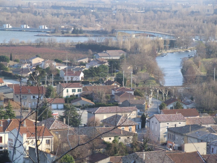 Le barrage de charmes/rhône - Charmes-sur-Rhône