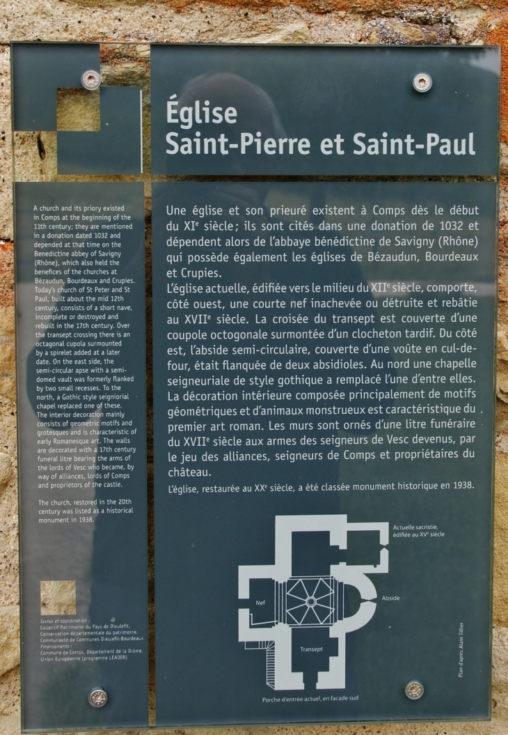    église Saint-Pierre Saint-Paul - Comps