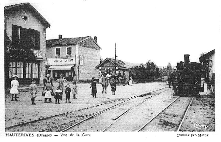 La gare en 1917 - Hauterives