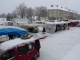 Le marché sous la neige