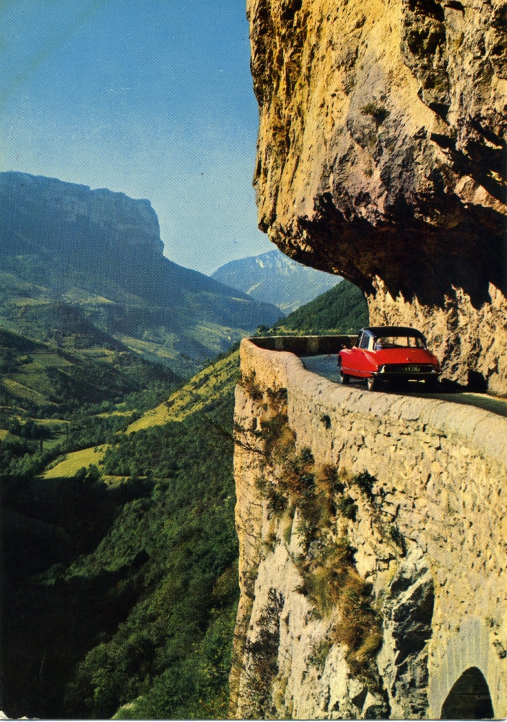 Route des Grands Goulets (carte postale de 1960) - Sainte-Eulalie-en-Royans