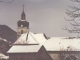 Eglise Lullin sous la neige