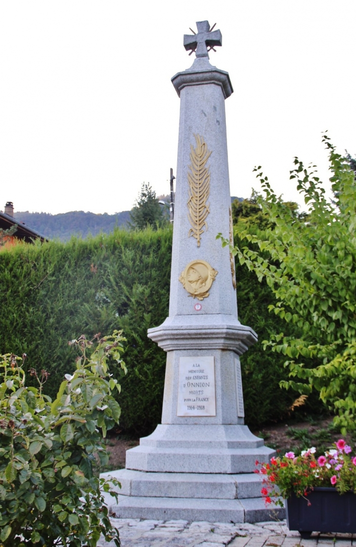 Monument-aux-Morts - Onnion