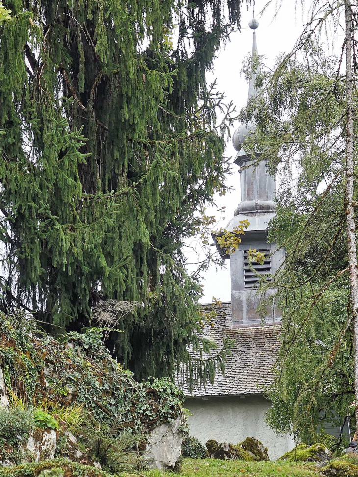 Jardin de la Jaÿsinia : la chapelle au sommet - Samoëns