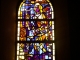 vitrail de l'église de Thusy représentant l'ange de l'annonciation