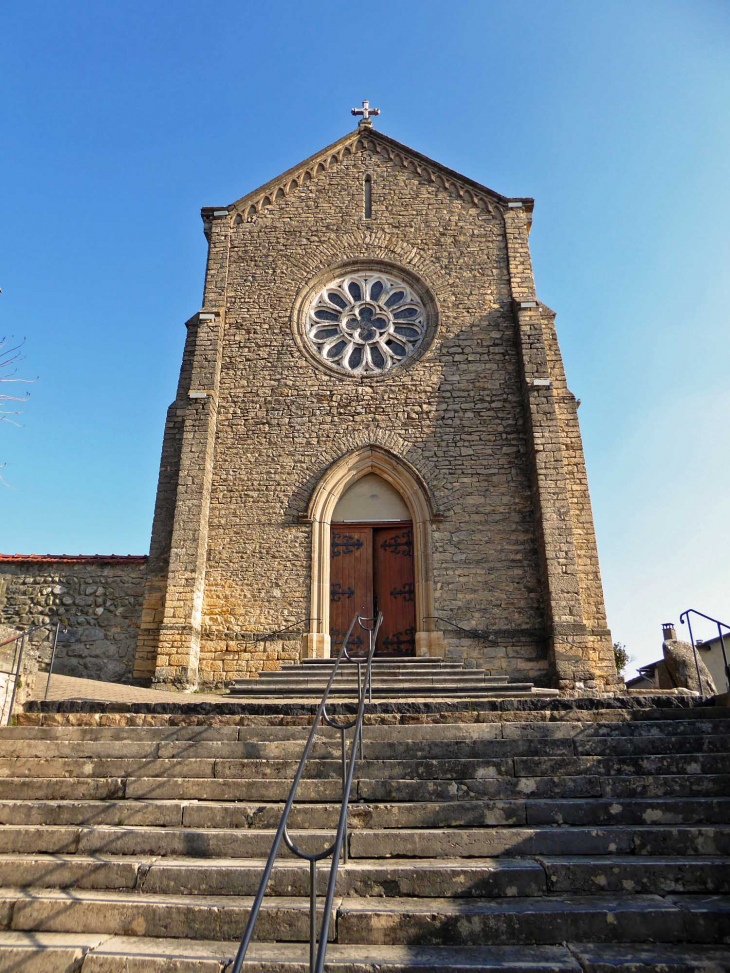 L'escalier vers l'église - Grenay