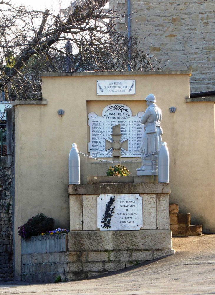 Le monument aux morts - Saint-Alban-de-Roche