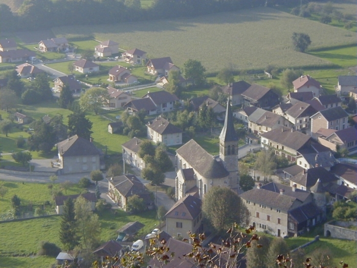 Vue des Balmettes - Eglise de Saint Aupre - Saint-Aupre