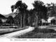 Uriage-les-bains. Vue dans le parc vers 1920 (carte postale ancienne).