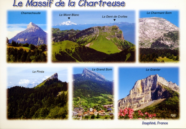 Le Massif de la Chatreuse (carte postale de 1990). - Saint-Pierre-de-Chartreuse