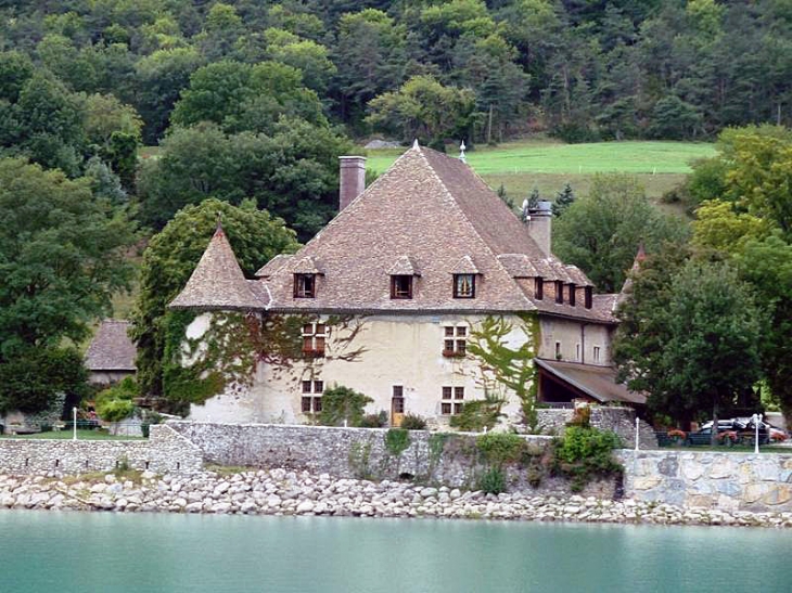 Le château vu du lac de Monteynard - Treffort