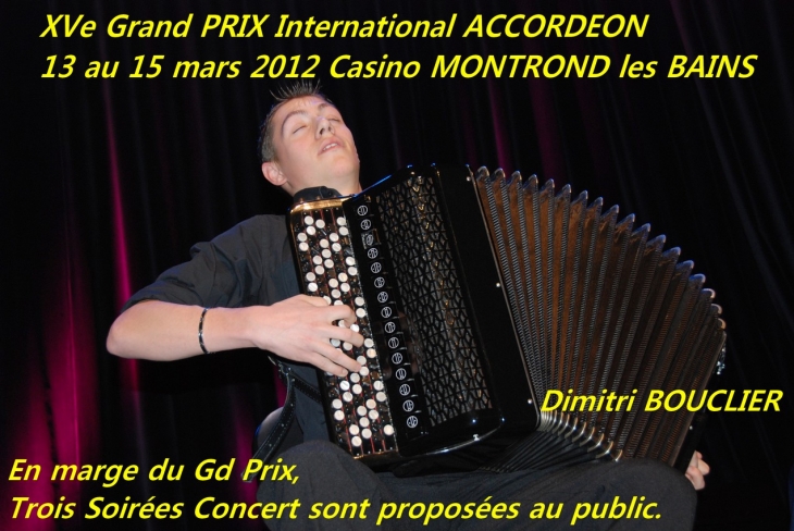 XVe Grand Prix International ACCORDEON 2012  MONTROND les BAINS - Montrond-les-Bains