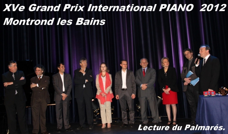 XVe Grand PRIX International de PIANO 2012 Montrond les Bains - Montrond-les-Bains