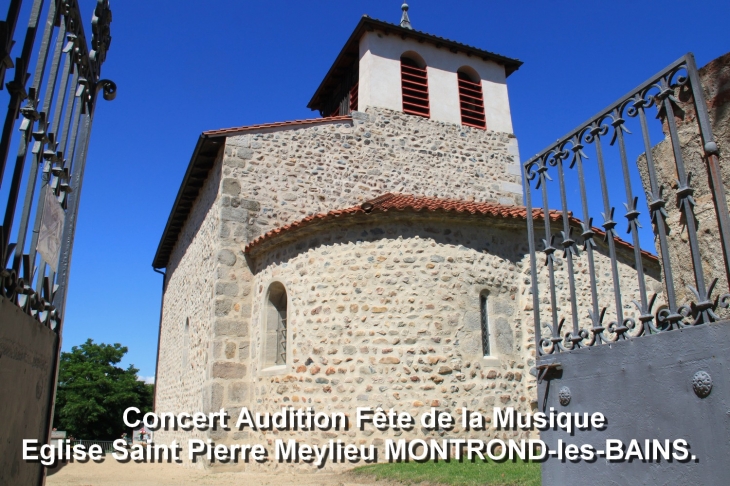 Concert Eglise Saint Pierre Meylieu de Montrond-les-Bains