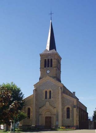 Photo à Noailly (42640) L'église de noailly, 44486