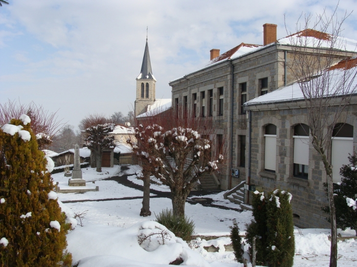 St Cyr sous la neige - Saint-Cyr-les-Vignes