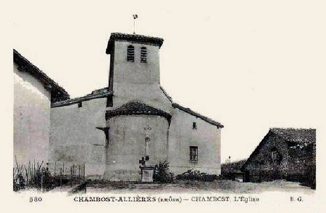 Eglise autrefois - Chambost-Allières