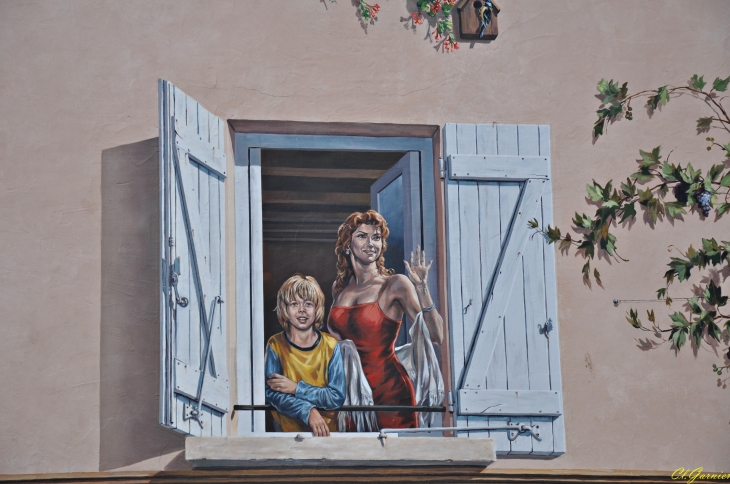 Fresque murale - Entre ville & campagne - Craponne
