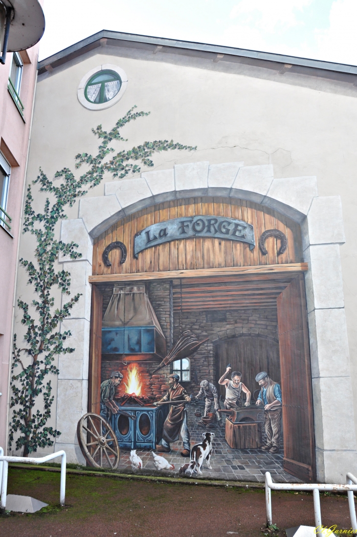 Fresque murale - La forge - Genas