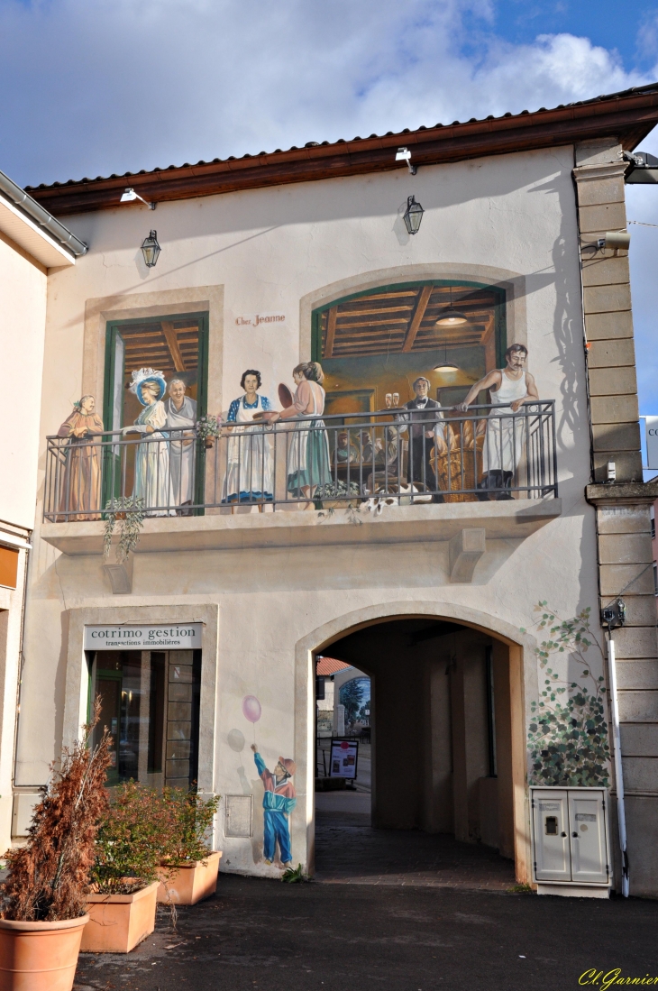 Fresque murale - Chez Jeanne - Genas