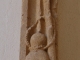 Sculpture sous le Porche de l'Eglise (Emblème des Pélerins)