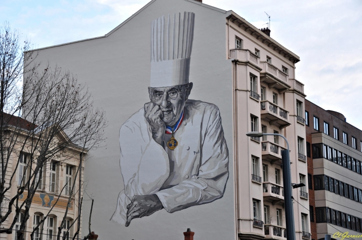 Fresque Paul Bocuse - Cours Lafayette - Lyon