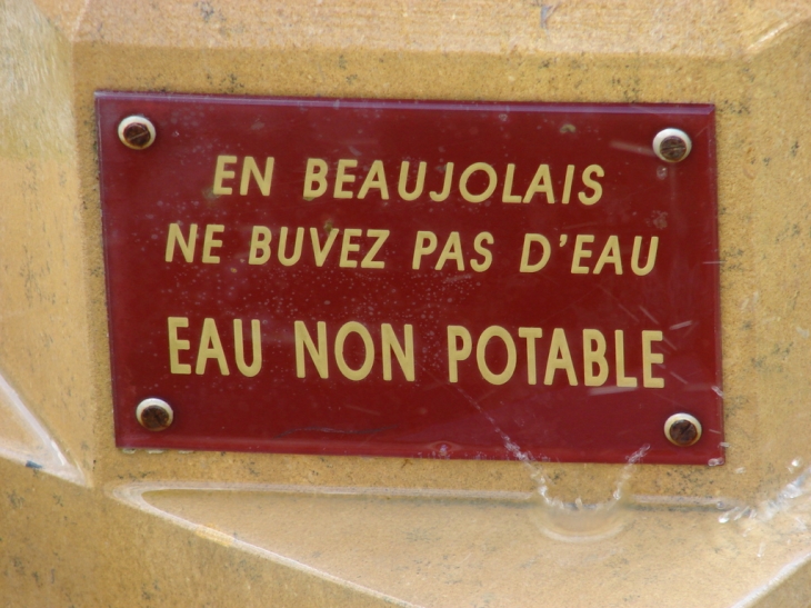 Humour Beaujolais près de la Fontaine - Marcy