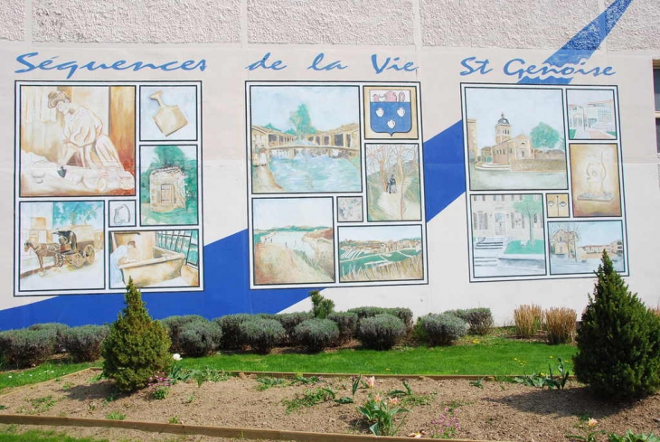 Mur peint - Saint-Genis-les-Ollières