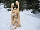 16è sculpture réalisée par Serge Couvert dans la forêt d'Aussois