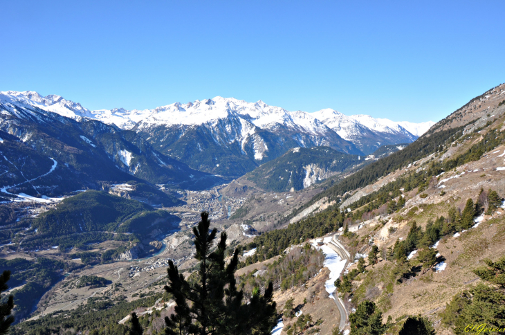 Vallée de la Maurienne depuis Courberon - Télégraphe Chappe - Avrieux